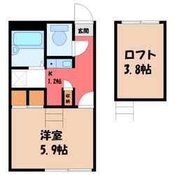 エスポワールの物件間取画像